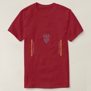 T-Shirt 'Flüstern der Toten Fantasy Rot'