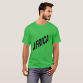 T - Shirt Foncé vert trèfle AFRICA (Vorne ganz)