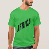 T - Shirt Foncé vert trèfle AFRICA (Vorderseite)