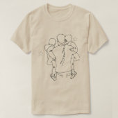 T-shirt for dad with father and son silhouette (Design vorne)