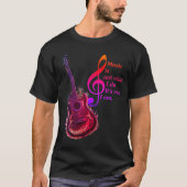 T - Shirt for Men inspiriert elektrische Gitarre (Vorderseite)