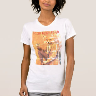 T - Shirt Foxed der Vintage Fox-Frauen