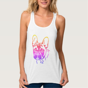 T Shirt französische Bulldogge Kopf French Bulldog