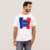 T - Shirt Französische Flagge EU Frexit (Vorne ganz)