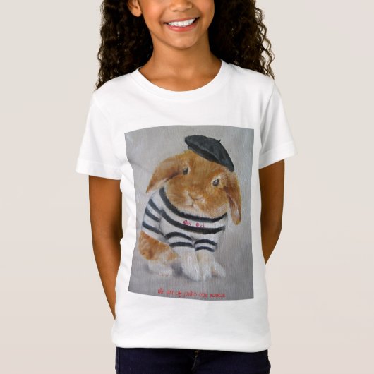 T - Shirt - französischer Kaninchen-T - Shirt (Vorderseite)