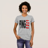 T-Shirt Frau Jersey fin PING PONG (Vorne ganz)