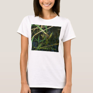 T - Shirt (Frau) mit mimetisch-grünem Frosch