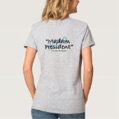 T - Shirt Frau-Präsident 2020 Grau (Rückseite)