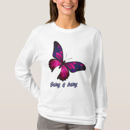 T-Shirt | Frauen | Langschläfer | Schmetterling