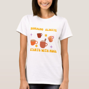 T - Shirt Frauen morgens süße Stimmung