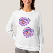 T - Shirt: Frauenlanger Sieb? Blume Hibisken