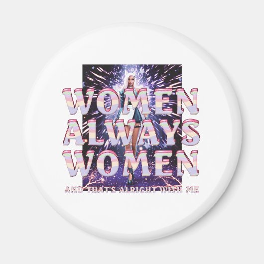 T-SHIRT Frauenmagnete Magnet (Vorne)