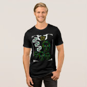 T-Shirt free face expression Tri-Blend Shirt (Vorderseite voll)