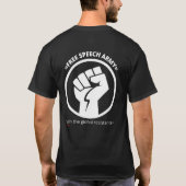 T - Shirt "FREE SPEECH ARMY" (Rückseite)