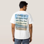 T-shirt — Frihet (Schwarz voll)