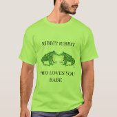 T - Shirt Frogs in der Liebe Ribbit (Vorderseite)