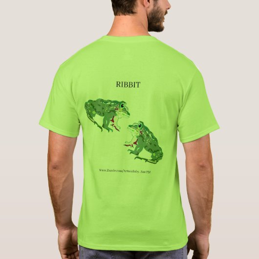 T - Shirt Frogs in der Liebe Ribbit (Rückseite)
