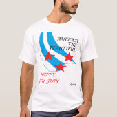 T-Shirt : Frohe 4. Juli . (Vorderseite)