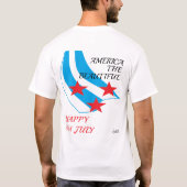 T-Shirt : Frohe 4. Juli . (Rückseite)