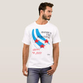 T-Shirt : Frohe 4. Juli . (Vorne ganz)