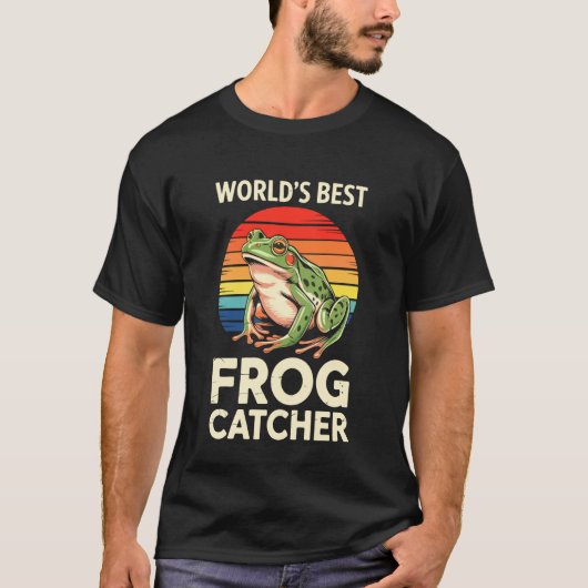 T-Shirt Froschfänger Männer Frauen Kinder Frösche (Vorderseite)