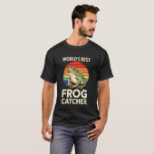 T-Shirt Froschfänger Männer Frauen Kinder Frösche (Vorne ganz)