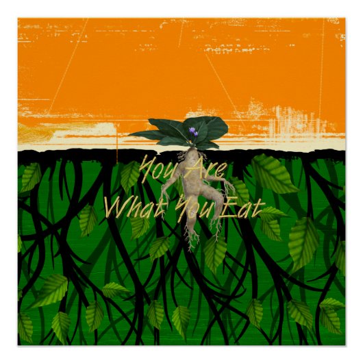 T-SHIRT Fun Food Slogan Poster (Vorderseite)