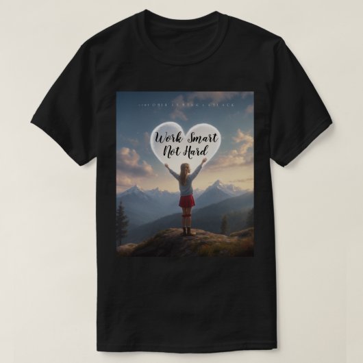 T - Shirt funktioniert intelligent, nicht schwer (Design vorne)