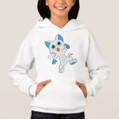 T-Shirt Funny Cat Hoodie (Vorderseite)