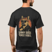 T-Shirt Funny Dog Fierce Vibes (Rückseite)