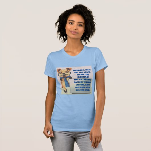 T - Shirt Funny Dog Print Was hast du gelernt? (Vorne ganz)