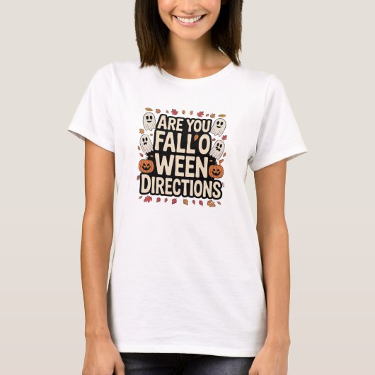 T - Shirt Funny Fall-o-Ween Vibes (Vorderseite)