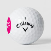 T-Shirt Funny Ladys Golf Spaß Typografie Golfball (Logo)