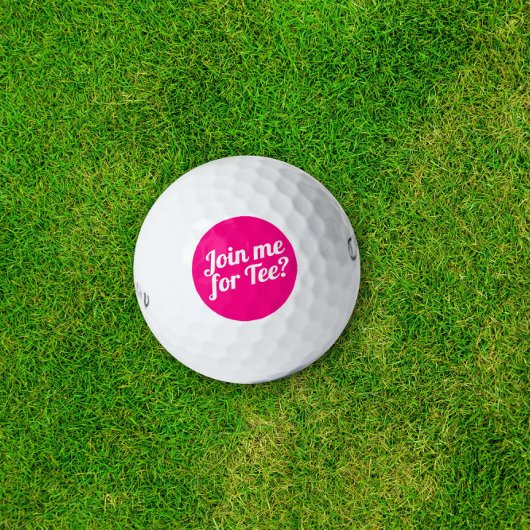 T-Shirt Funny Ladys Golf Spaß Typografie Golfball