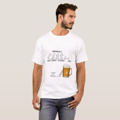 T - Shirt Funny Workweek Evolution Beer (Vorne ganz)