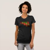 T - Shirt für abstrakte Quadrate (Vorne ganz)