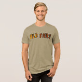 T-Shirt für alte Knacker Tri-Blend Shirt (Vorderseite voll)
