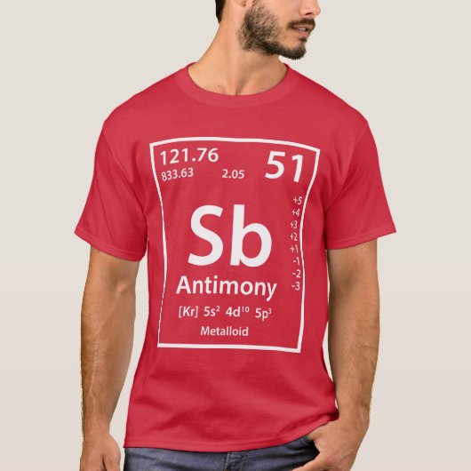 T - Shirt für Antimonen (weiß) (Vorderseite)