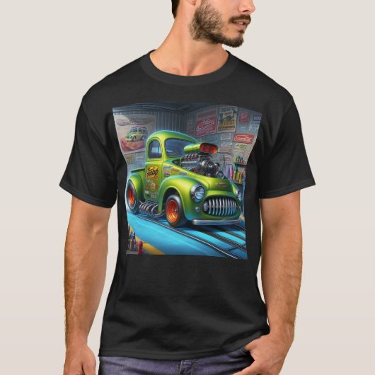 T - Shirt für Autos der Sonderklasse Dragster (Vorderseite)