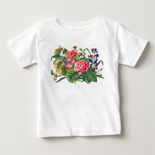 T - Shirt FÜR BABY MÄDCHEN JAPANISCHE BLUME NAMEN (Vorderseite)