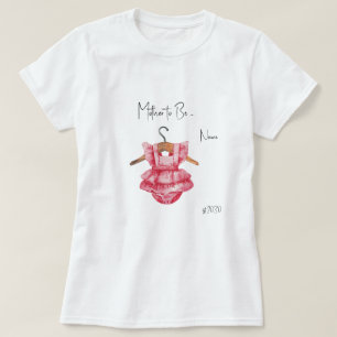 T-Shirt für Baby-Party Mädchen in Rosa für werdend