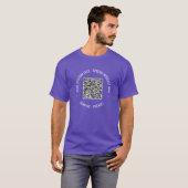 T - Shirt für benutzerdefinierten QR-Code scannen (Vorne ganz)
