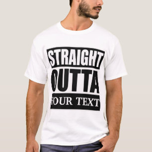 T - Shirt für benutzerdefinierten Text direkt auße