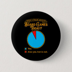 T-Shirt für Brettspiel-Enthusiasten Button