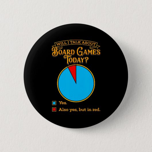 T-Shirt für Brettspiel-Enthusiasten Button (Vorderseite)