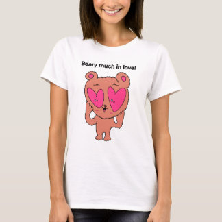 T-Shirt für Damen 'Beary Much In Love'
