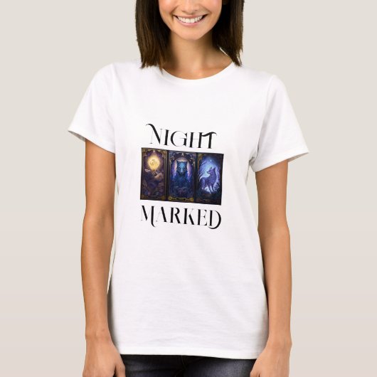 T-Shirt für Damen Nightmarked mit wunderschönen Ta (Vorderseite)