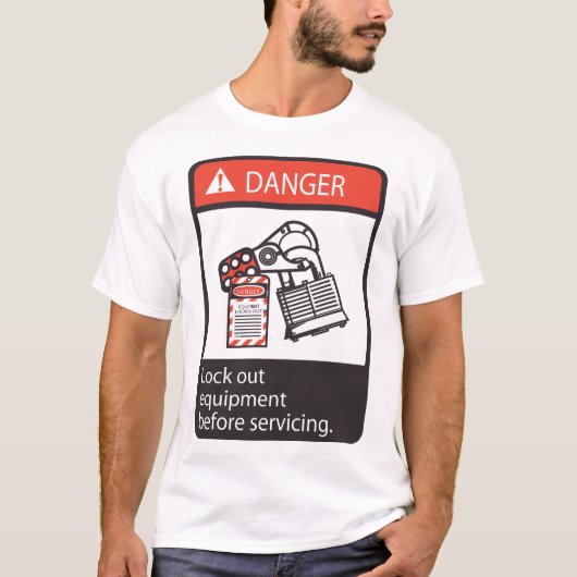 T - Shirt für das Aussperren von gefährdeten Gerät (Vorderseite)