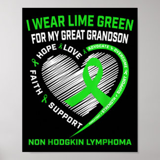 T-Shirt für das Bewusstsein für Non-Hodgkin-Lympho Poster