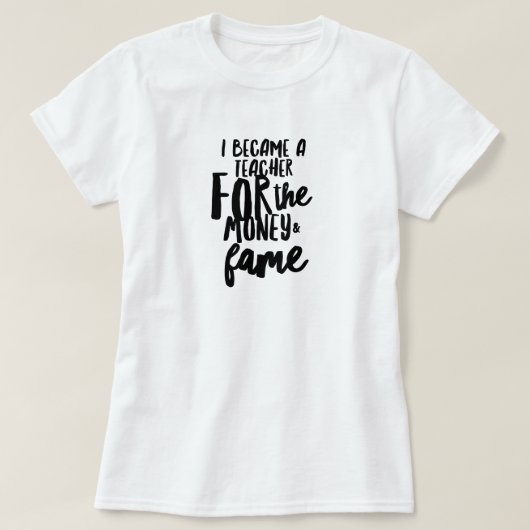 T - Shirt für das Leben des Lehrers (Design vorne)